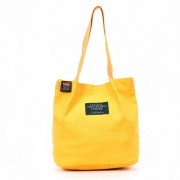 WL6 DREAM SUMMER™ Damska bawełniana torba na ramię. 5 kolorów - żółta